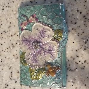 Enamel business card holder